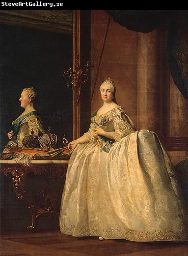 unknow artist Catherine II of Russia in the mirror
